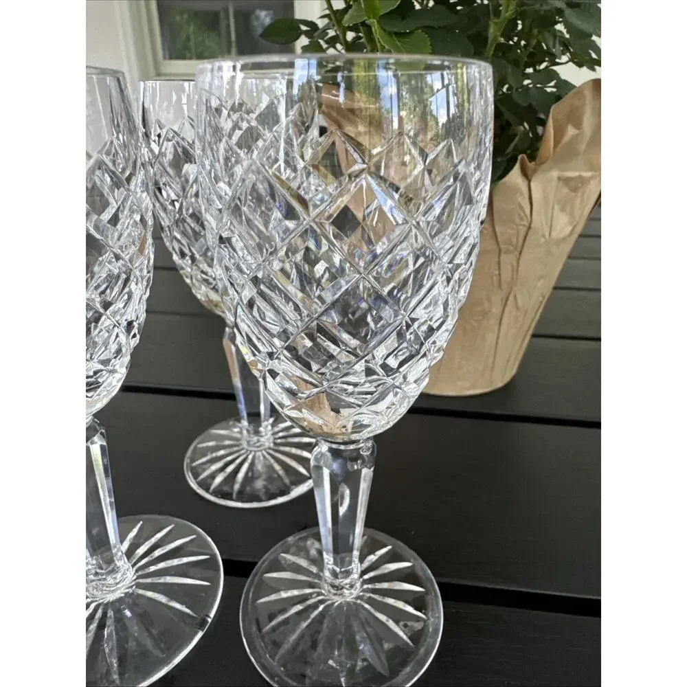 Waterford Crystal COMERAGH 5-1/4” Sherry Small Wine Goblet Glass 4oz ~ 3 Pc Set